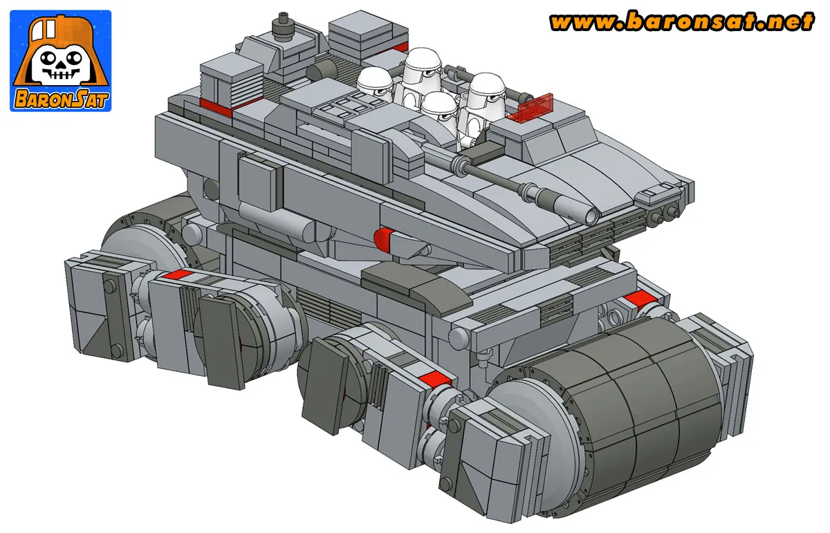 Star Wars MTV-7 Lego moc building Instructions Sample Low
